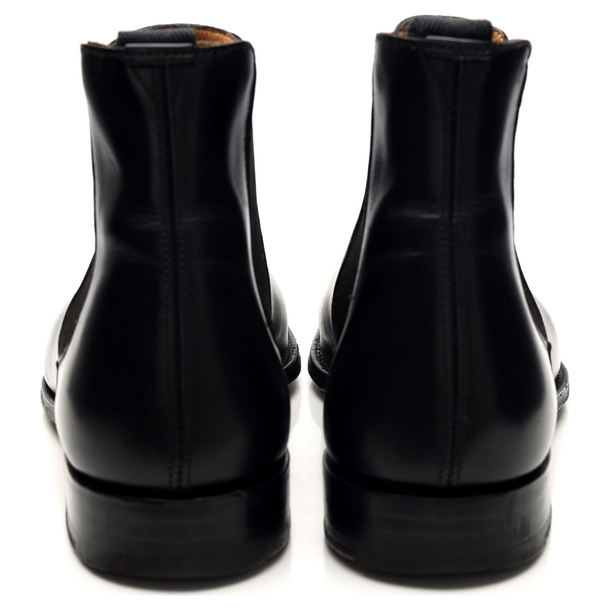 &#39;Houston&#39; Black Leather Chelsea Boot UK 8