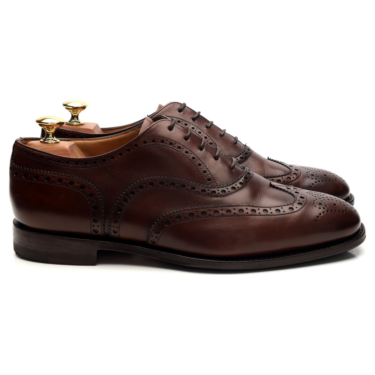 &#39;Tarvin&#39; Brown Leather Oxford Brogues UK 8.5 F