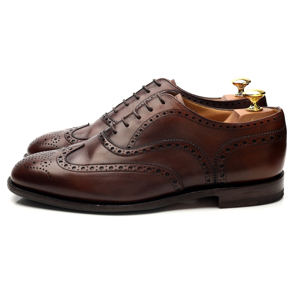 &#39;Tarvin&#39; Brown Leather Oxford Brogues UK 8.5 F