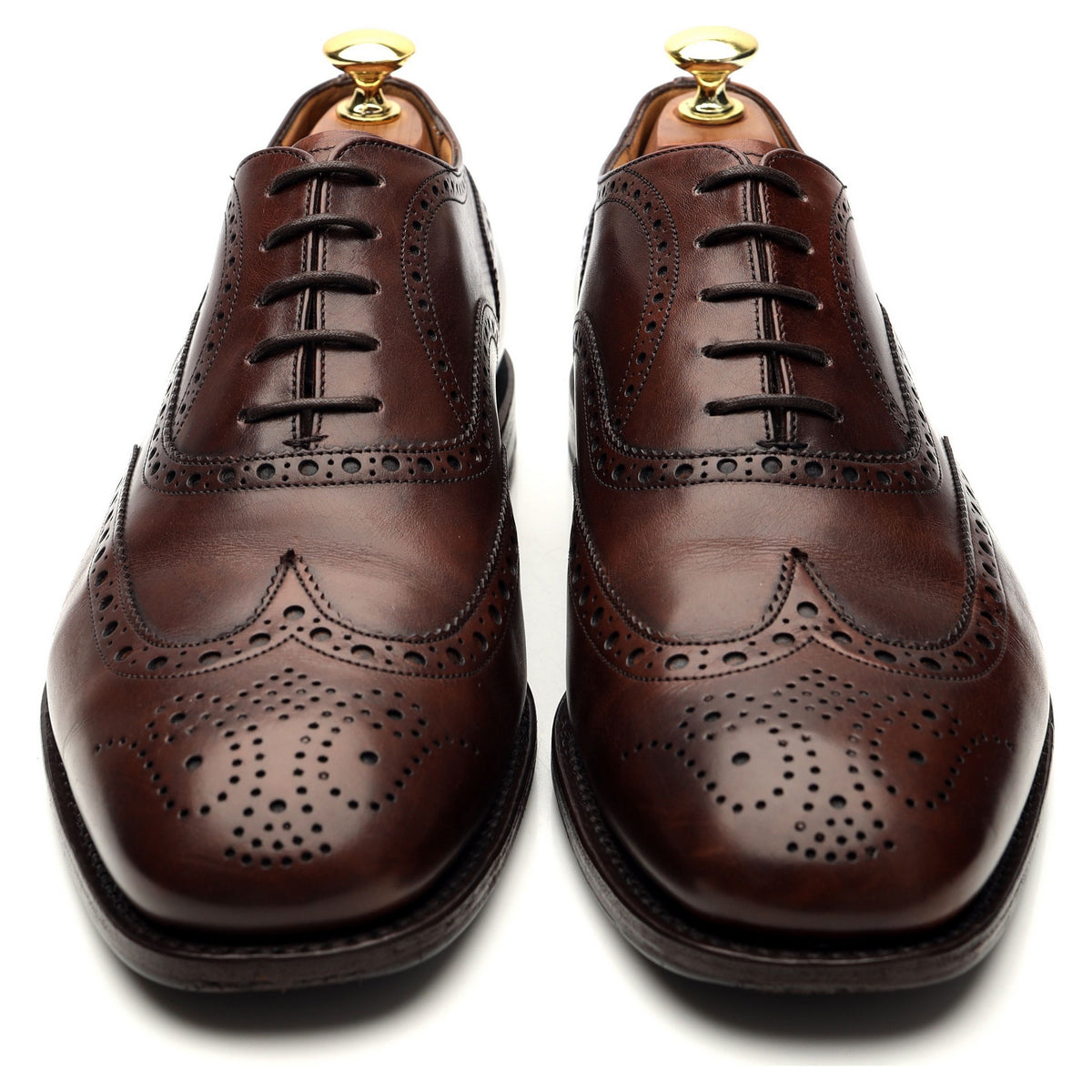 &#39;Tarvin&#39; Brown Leather Oxford Brogues UK 8.5 F