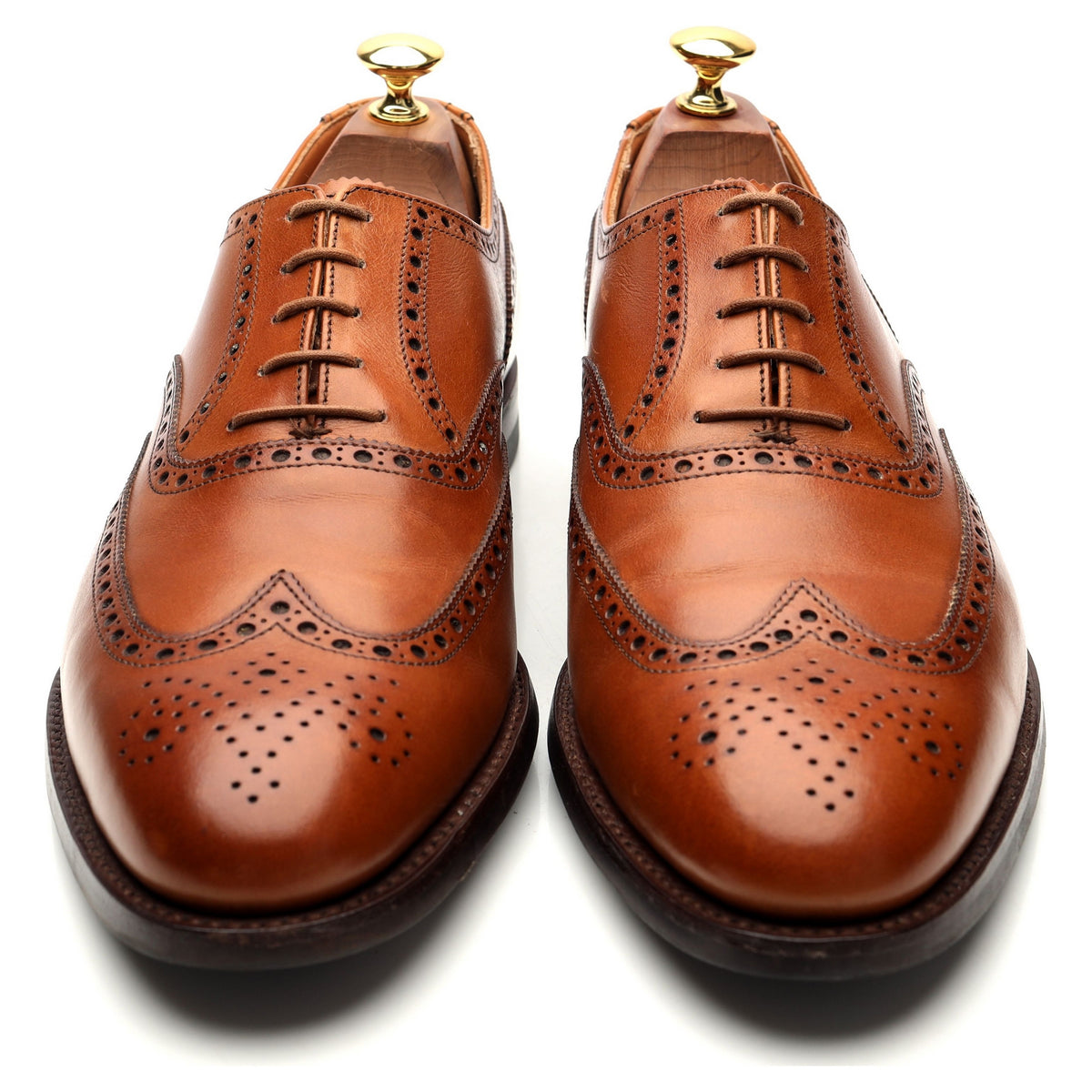 &#39;Westgate 2&#39; Tan Brown Leather Oxford Brogue UK 9 E