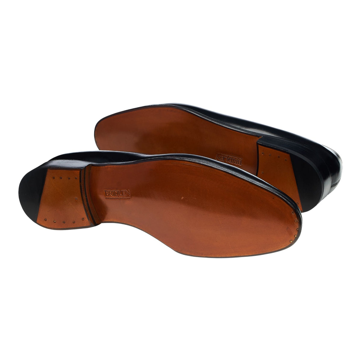 'Corded Loafer' Black Leather Slip On Loafers UK 9