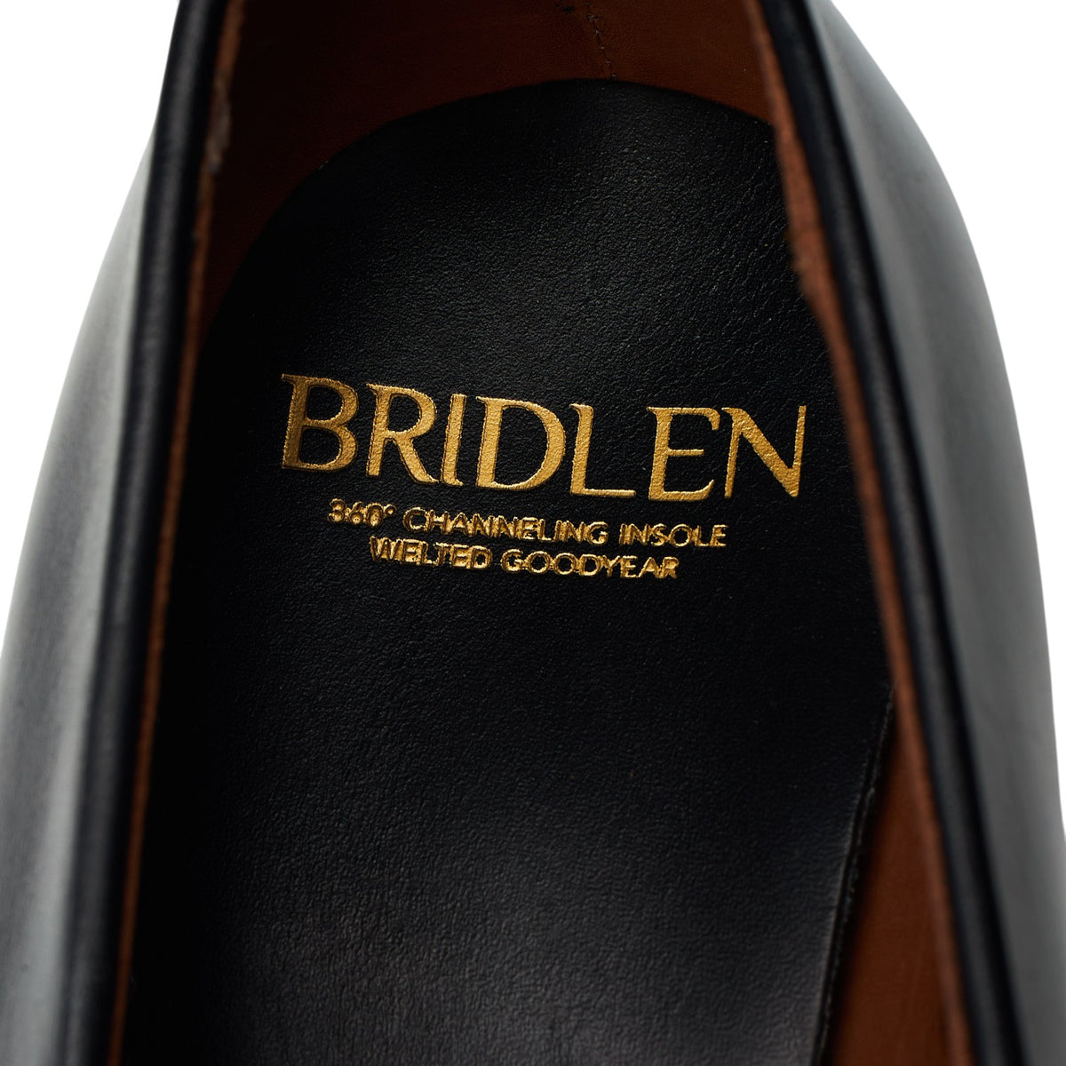 'Corded Loafer' Black Leather Slip On Loafers UK 9