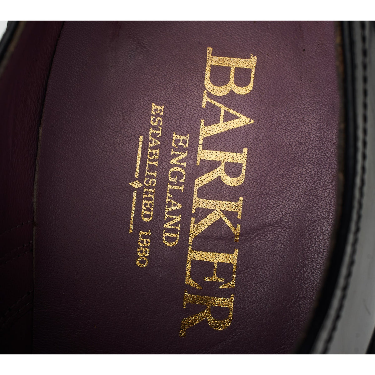 Black Leather Oxford UK 8 FX