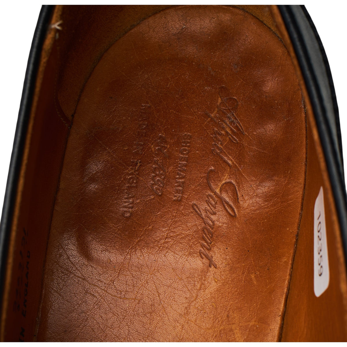 Black Leather Fringed Monk Strap Loafers UK 11 EX