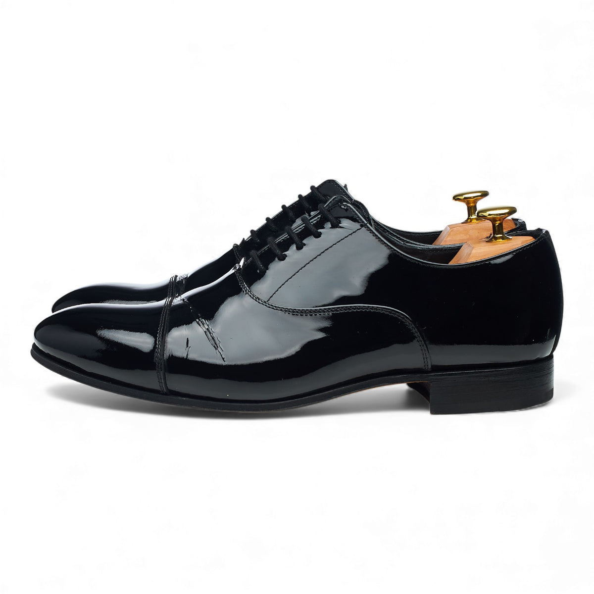 'Aston' Black Patent Leather Oxford UK 8.5