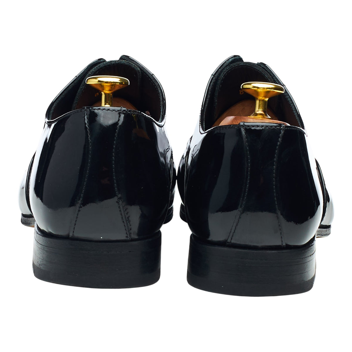 'Aston' Black Patent Leather Oxford UK 8.5