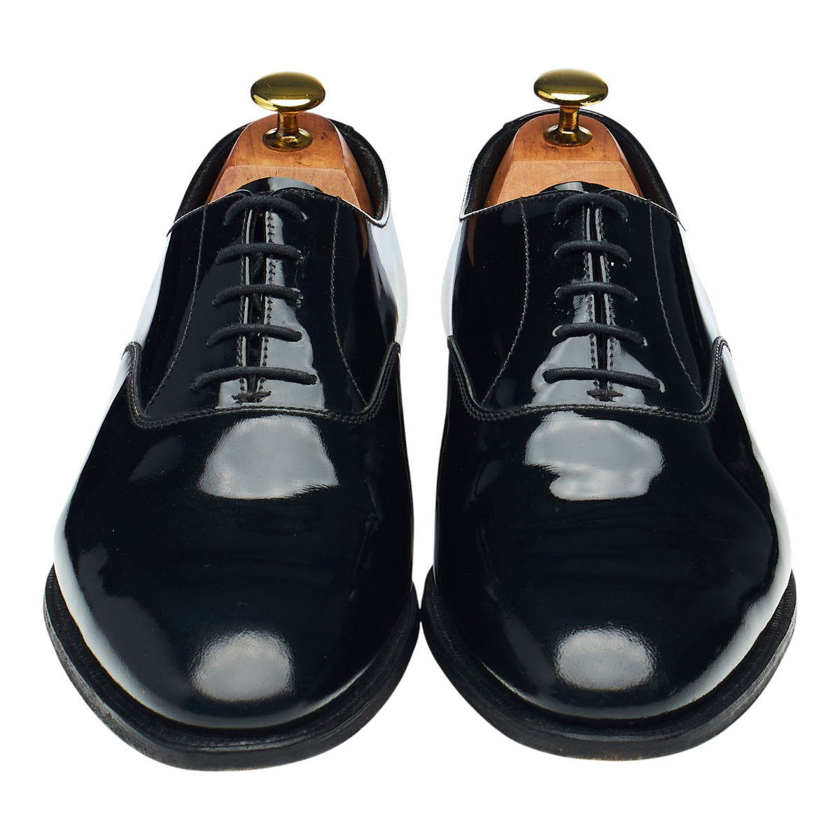'Overton' Black Patent Leather Oxford UK 8 E
