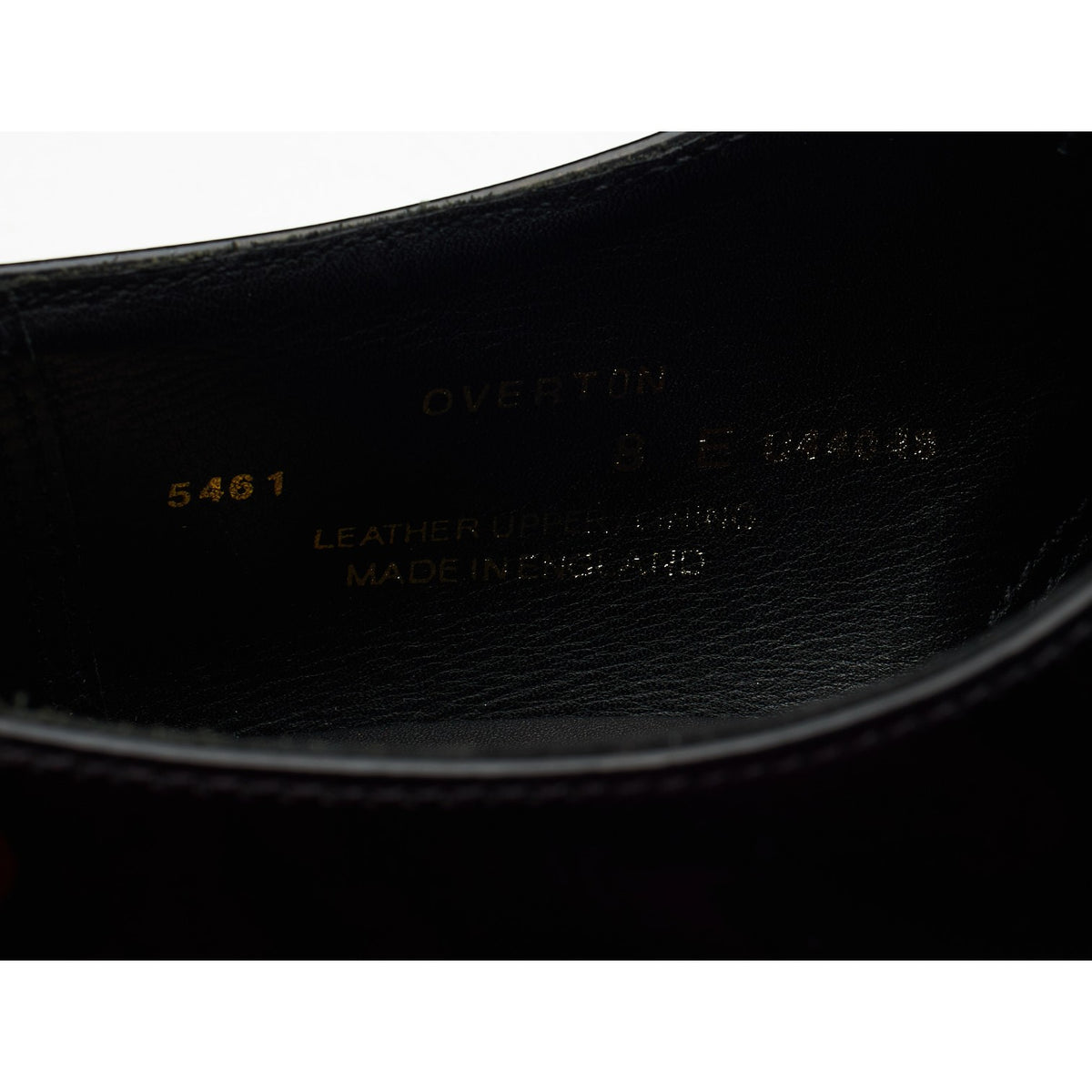 'Overton' Black Patent Leather Oxford UK 8 E