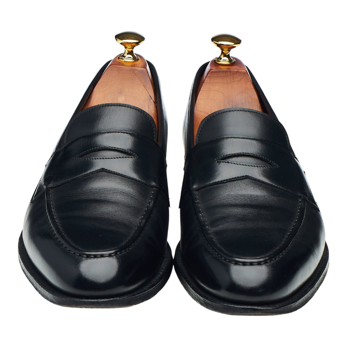 'Ebury' Black Leather Loafers UK 9 F