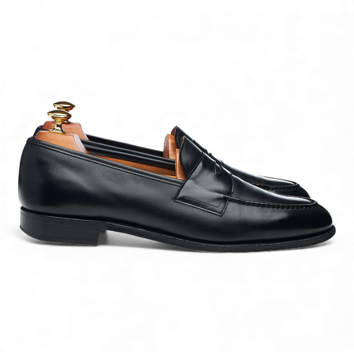 'Ebury' Black Leather Loafers UK 9 F