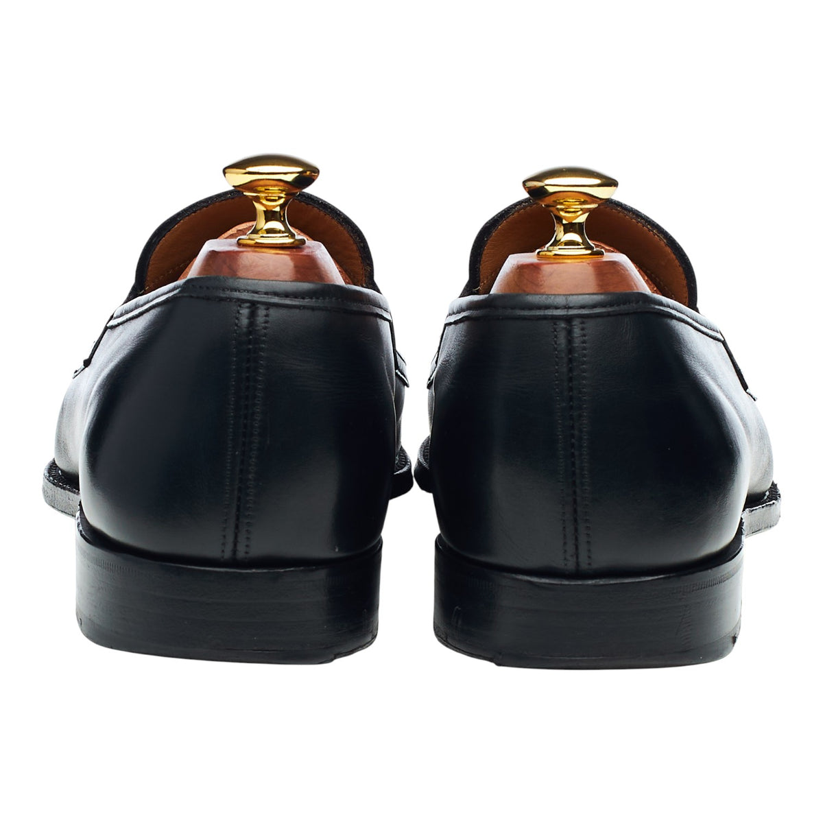 'Ebury' Black Leather Loafers UK 9 F