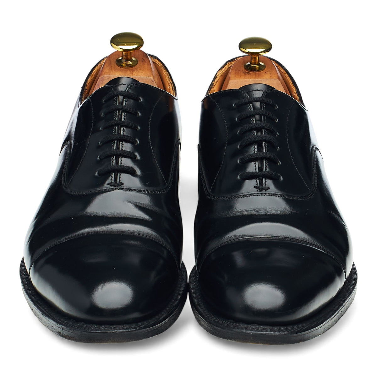 'Hong Kong' Black Leather Oxford UK 8 F