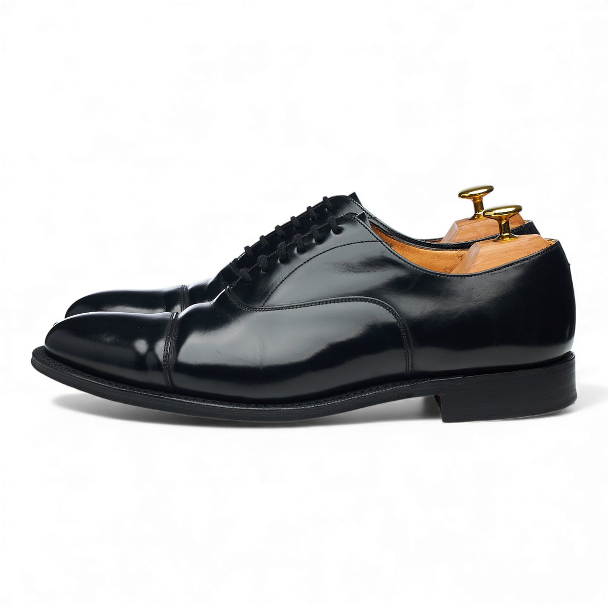 'Hong Kong' Black Leather Oxford UK 8 F