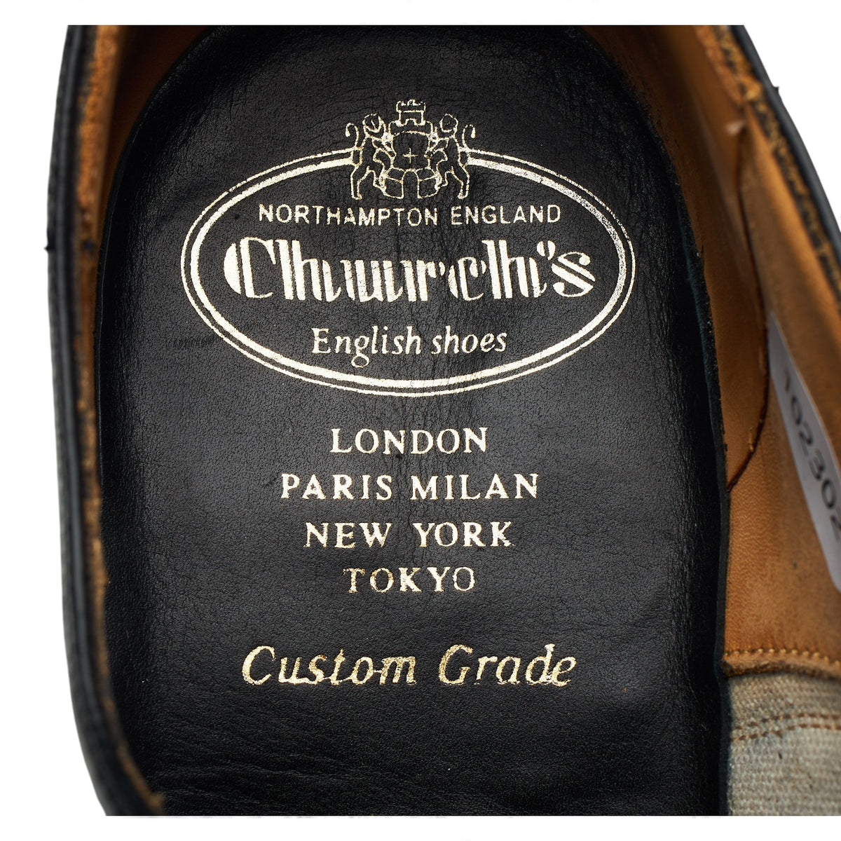 'Hong Kong' Black Leather Oxford UK 8 F