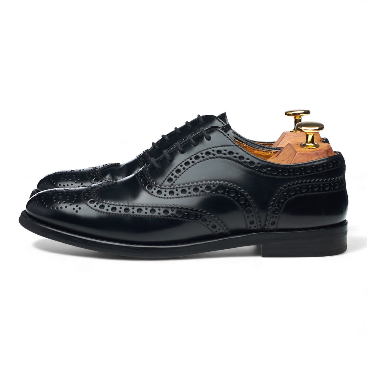 Women's 'Burwood' Black Leather Oxford Brogues UK 3 EU 36