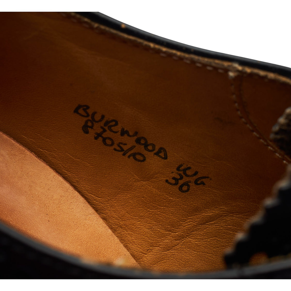 Women's 'Burwood' Black Leather Oxford Brogues UK 3 EU 36