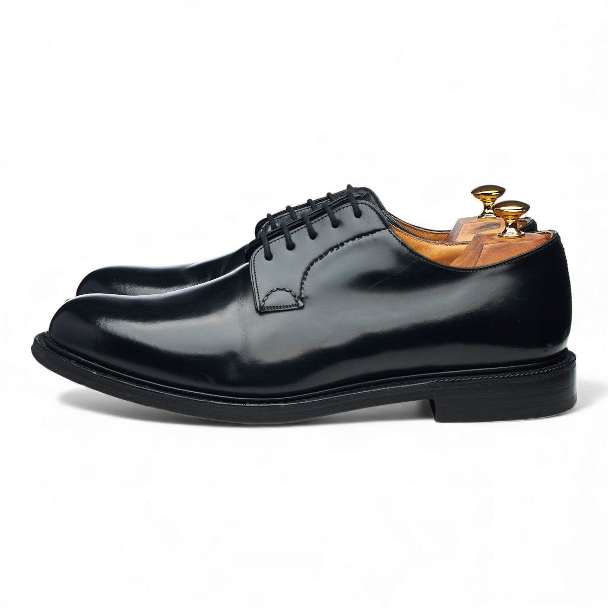 'Shannon' Black Leather Derby UK 11 G