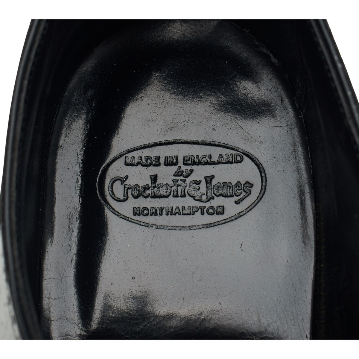 'Selborne' Black Leather Oxford Brogues UK 8 E