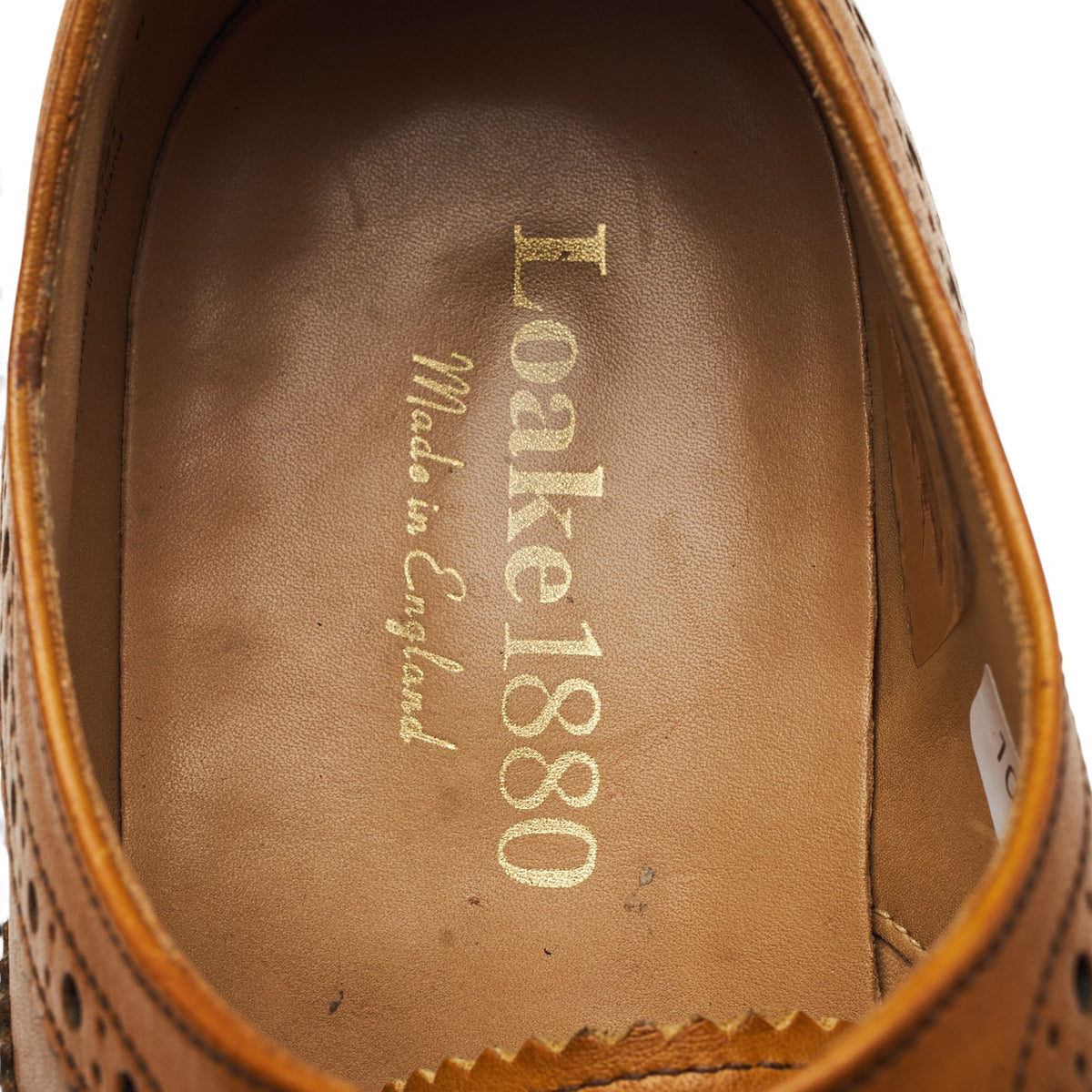 1880 'Edward' Tan Brown Leather Oxford Brogues UK 6 G