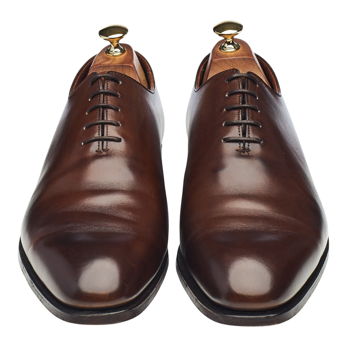'Albemarle' Dark Brown Leather Wholecut Oxford UK 10 E