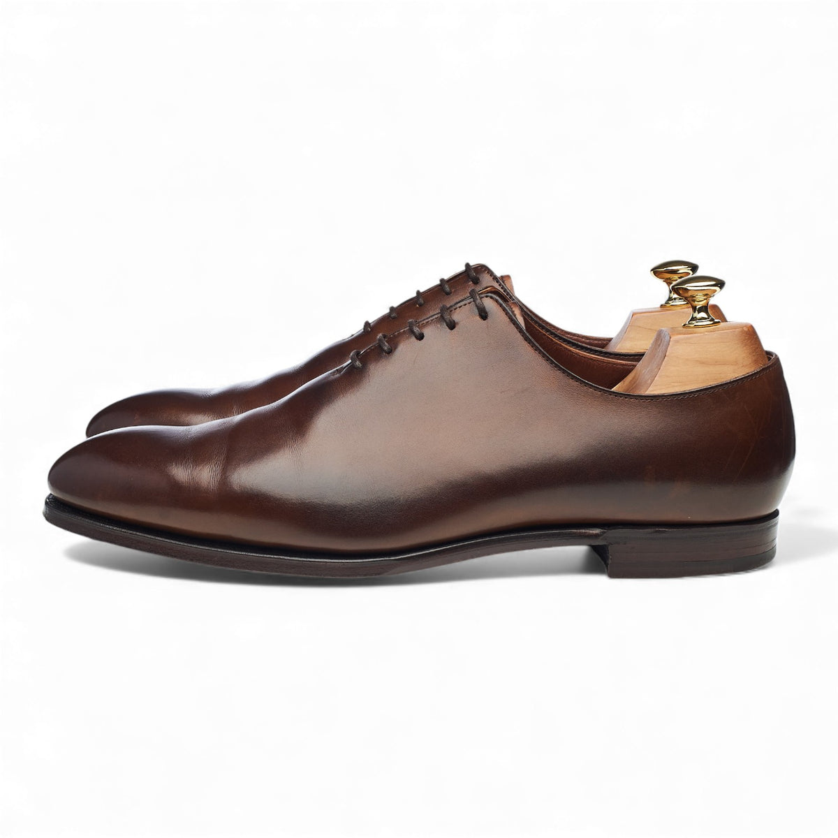 'Albemarle' Dark Brown Leather Wholecut Oxford UK 10 E