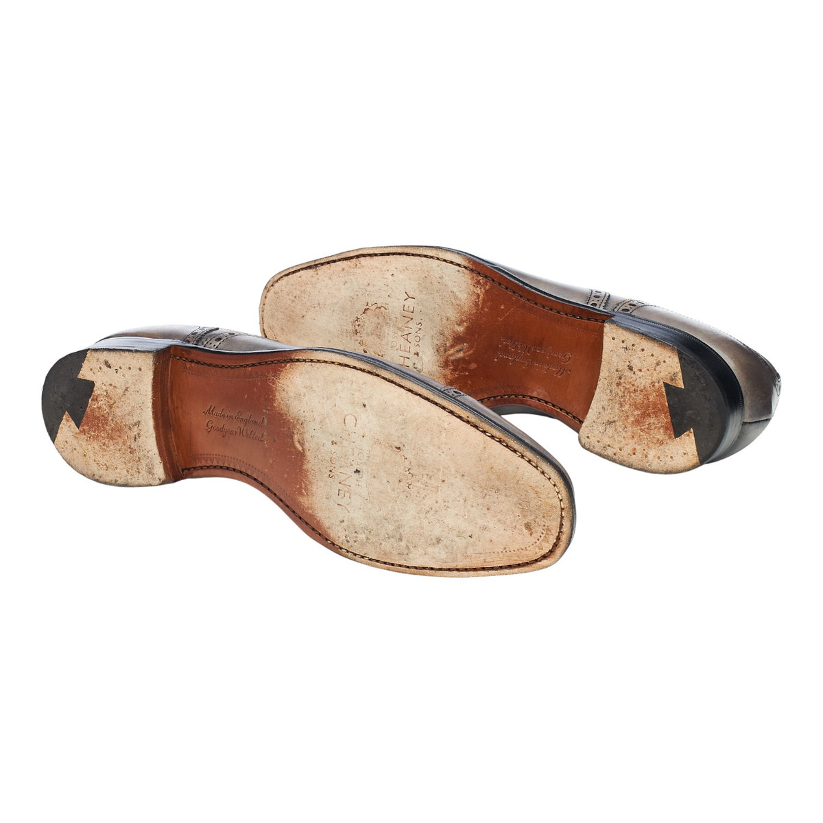 'Islington' Grey Leather Oxford Brogues UK 6 F