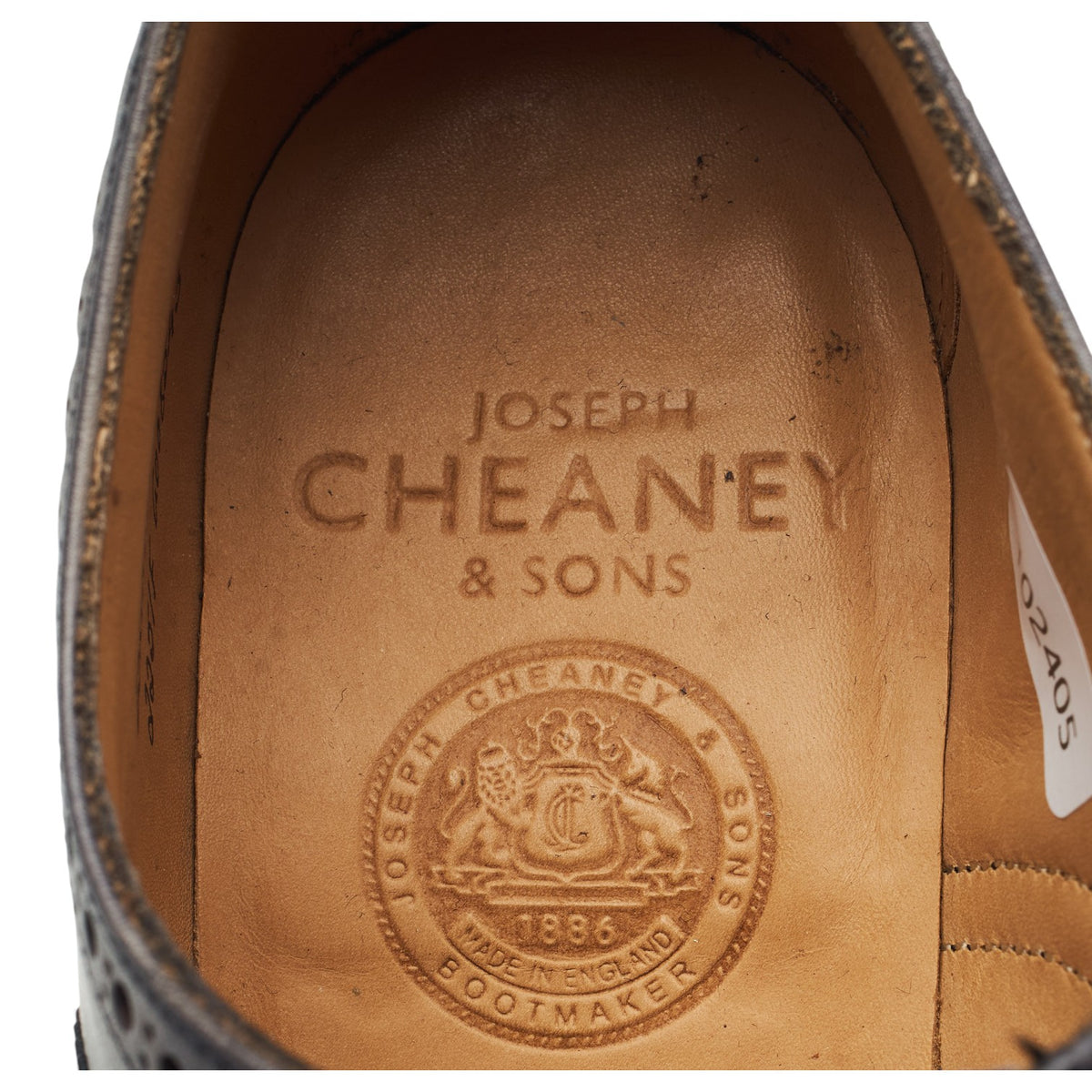 'Islington' Grey Leather Oxford Brogues UK 6 F