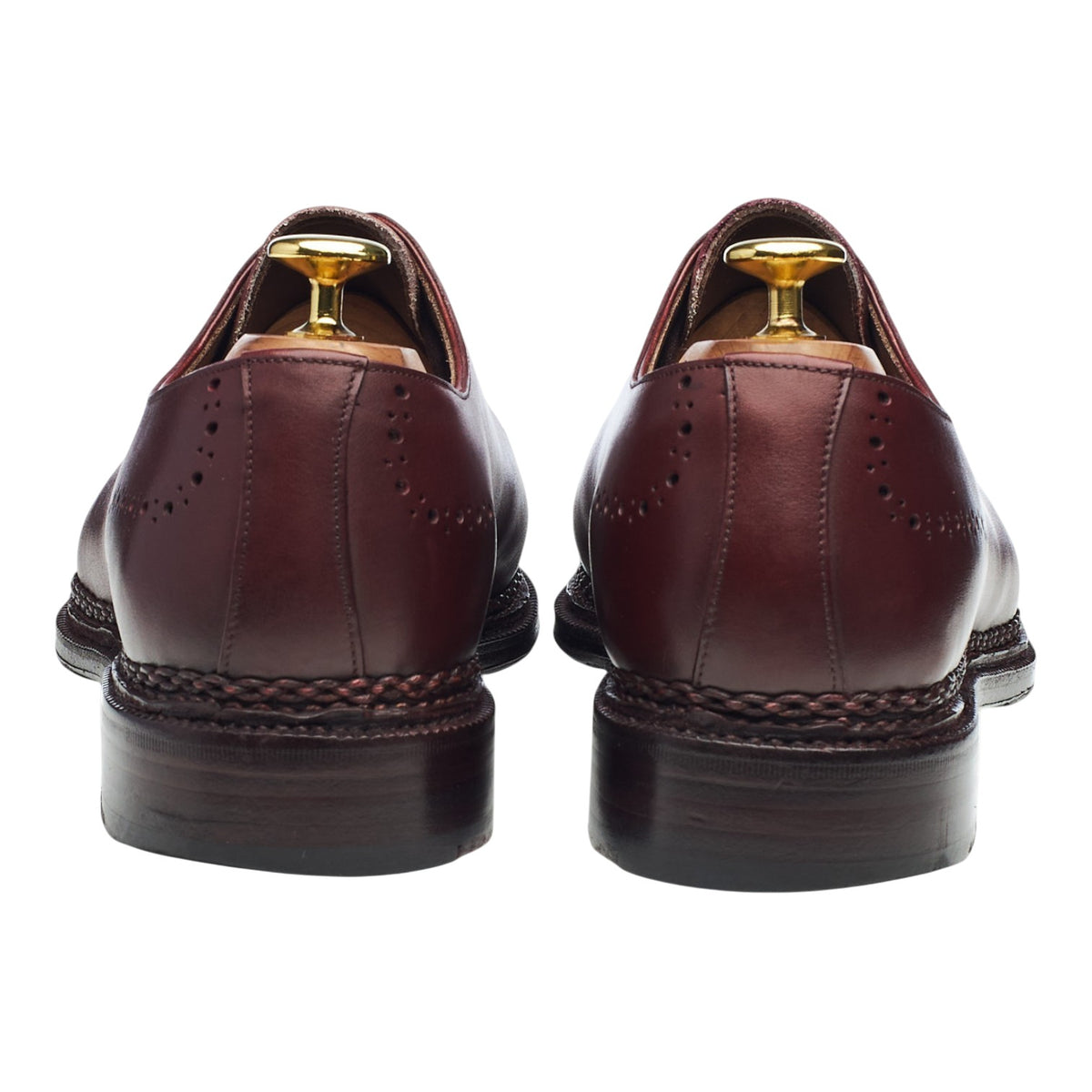 Linea Maestro '106462' Burgundy Leather Wholecut Oxford Brogues UK 8