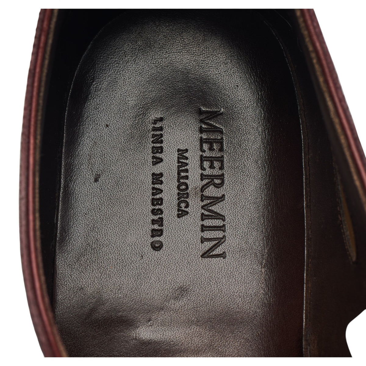 Linea Maestro '106462' Burgundy Leather Wholecut Oxford Brogues UK 8