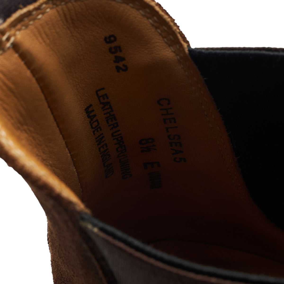 'Chelsea 5' Brown Rough-Out Suede Chelsea UK 8.5 E