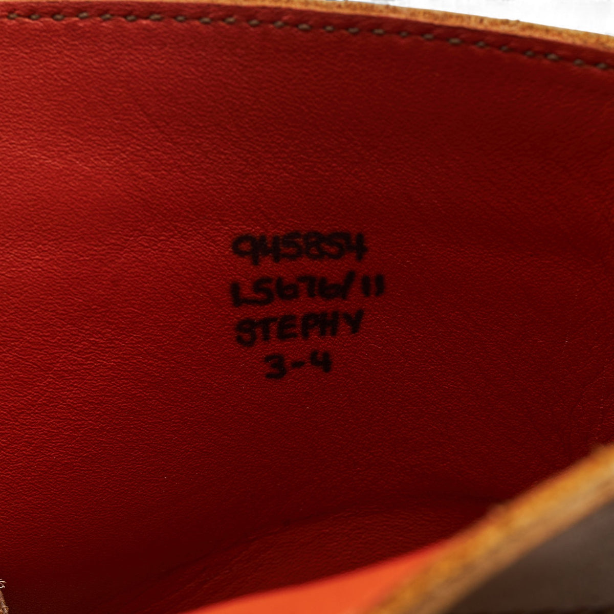 Women's 'Stephy' Tan Brown Leather Brogue Boots UK 3