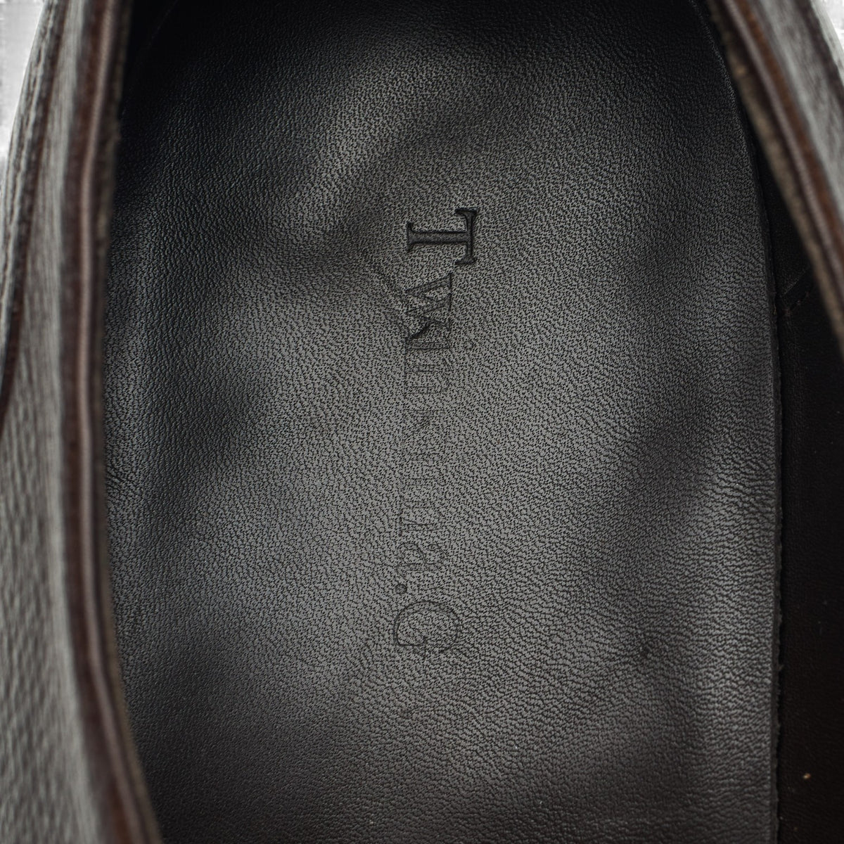 Dark Brown Grain Leather Derby Split Toe UK 8.5 F