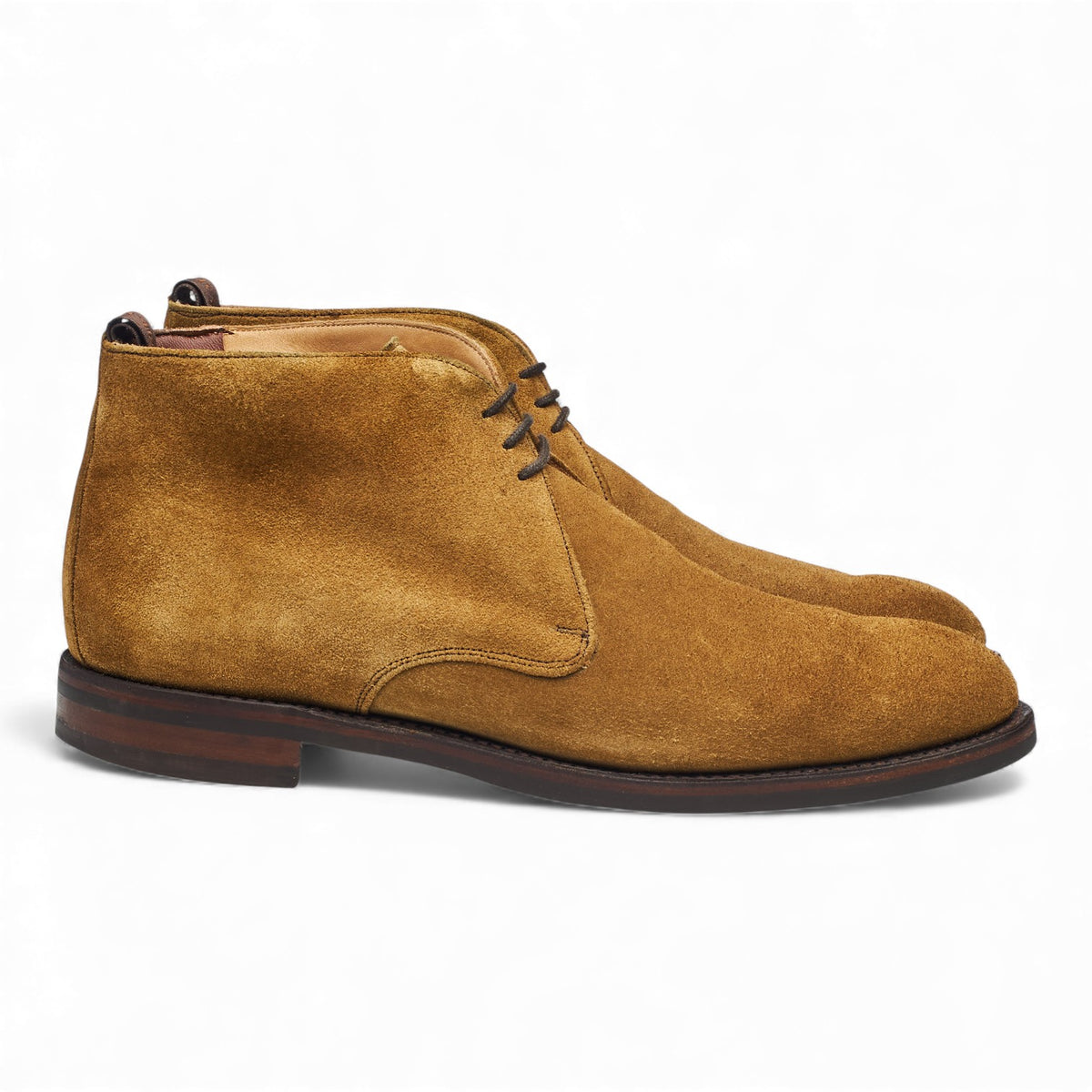 'Jackie lll' Tan Brown Suede Chukka Boots UK 8 F
