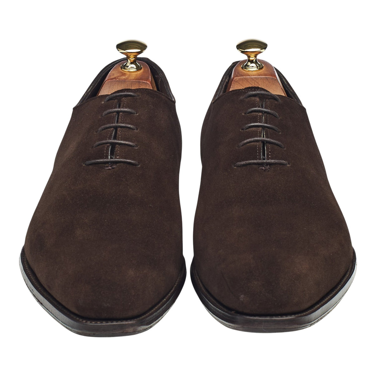 'Merlin' Dark Brown Suede Wholecut Oxford UK 10 E