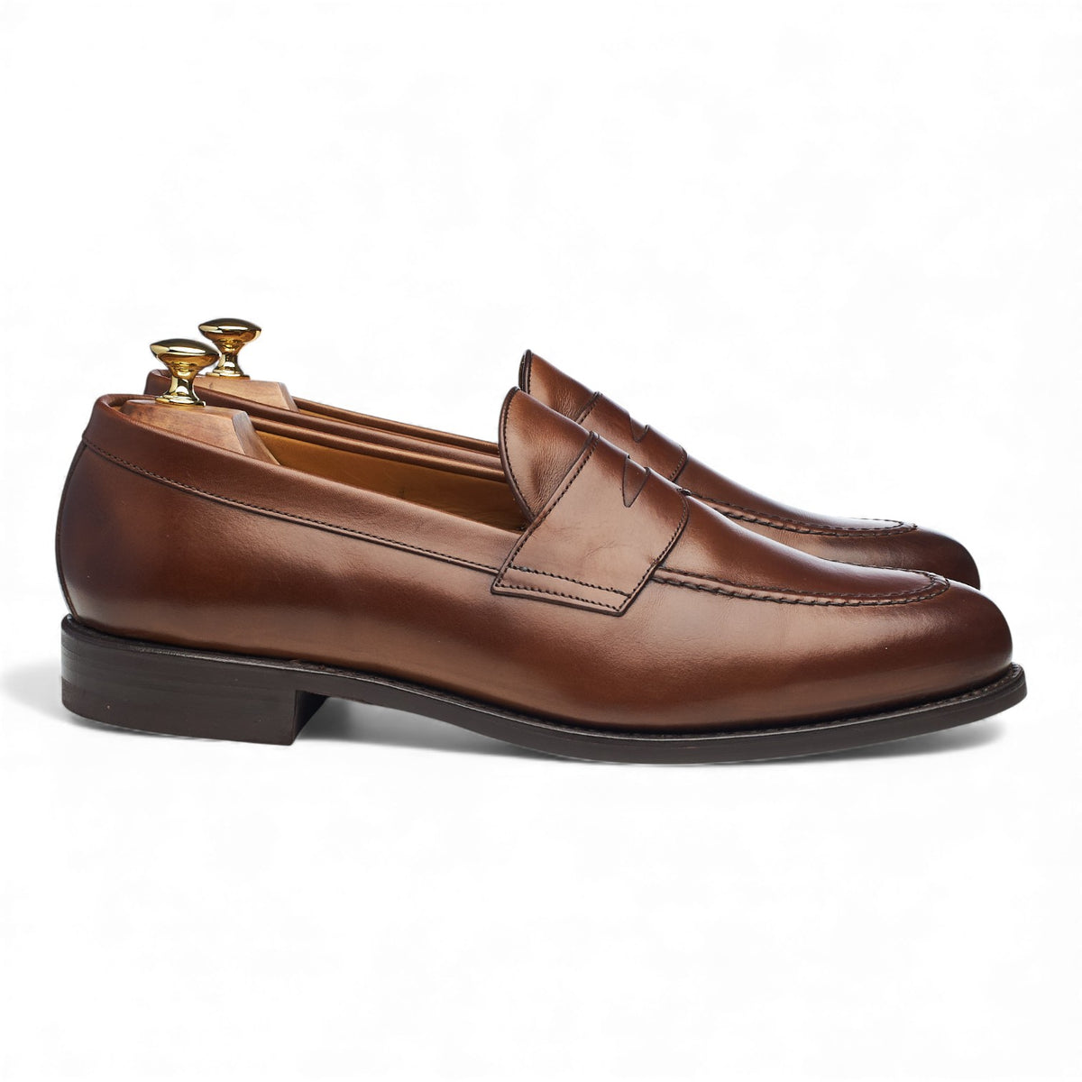 '9628' Brown Leather Loafers UK 11