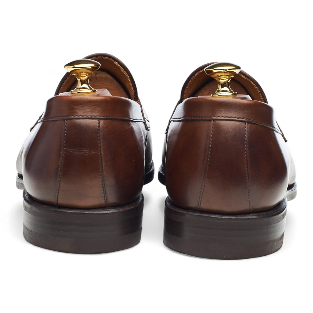 '9628' Brown Leather Loafers UK 11