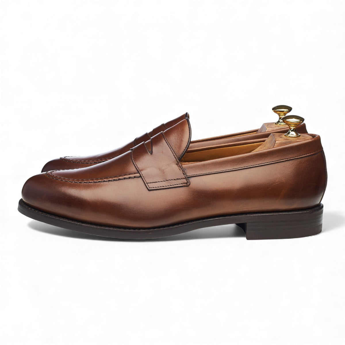 '9628' Brown Leather Loafers UK 11