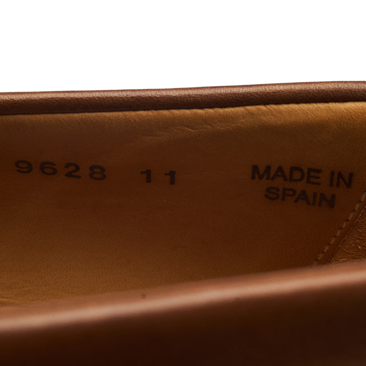 '9628' Brown Leather Loafers UK 11
