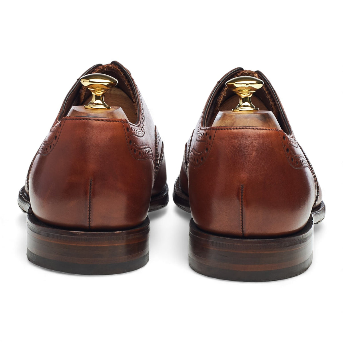 'Pembroke' Tan Brown Leather Oxford Brogues UK 11 G