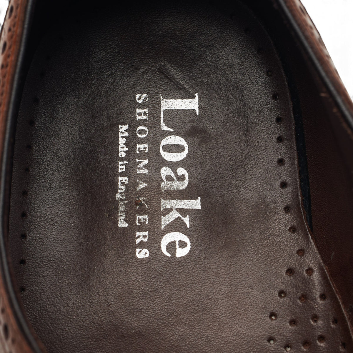 'Pembroke' Tan Brown Leather Oxford Brogues UK 11 G