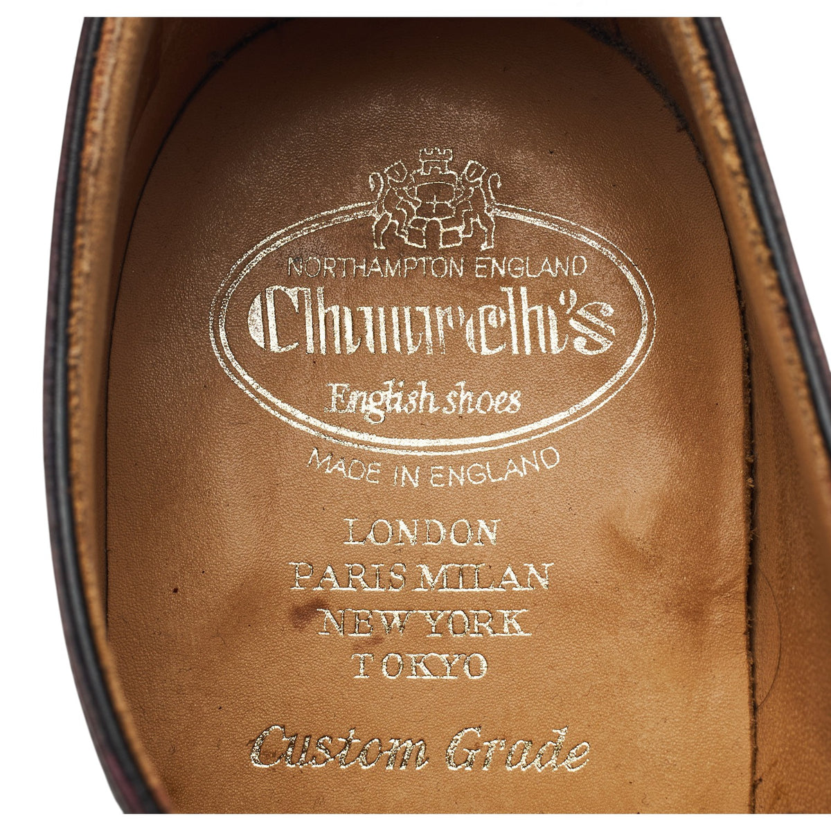 'Wellington' Burgundy Leather Derby UK 9.5 G