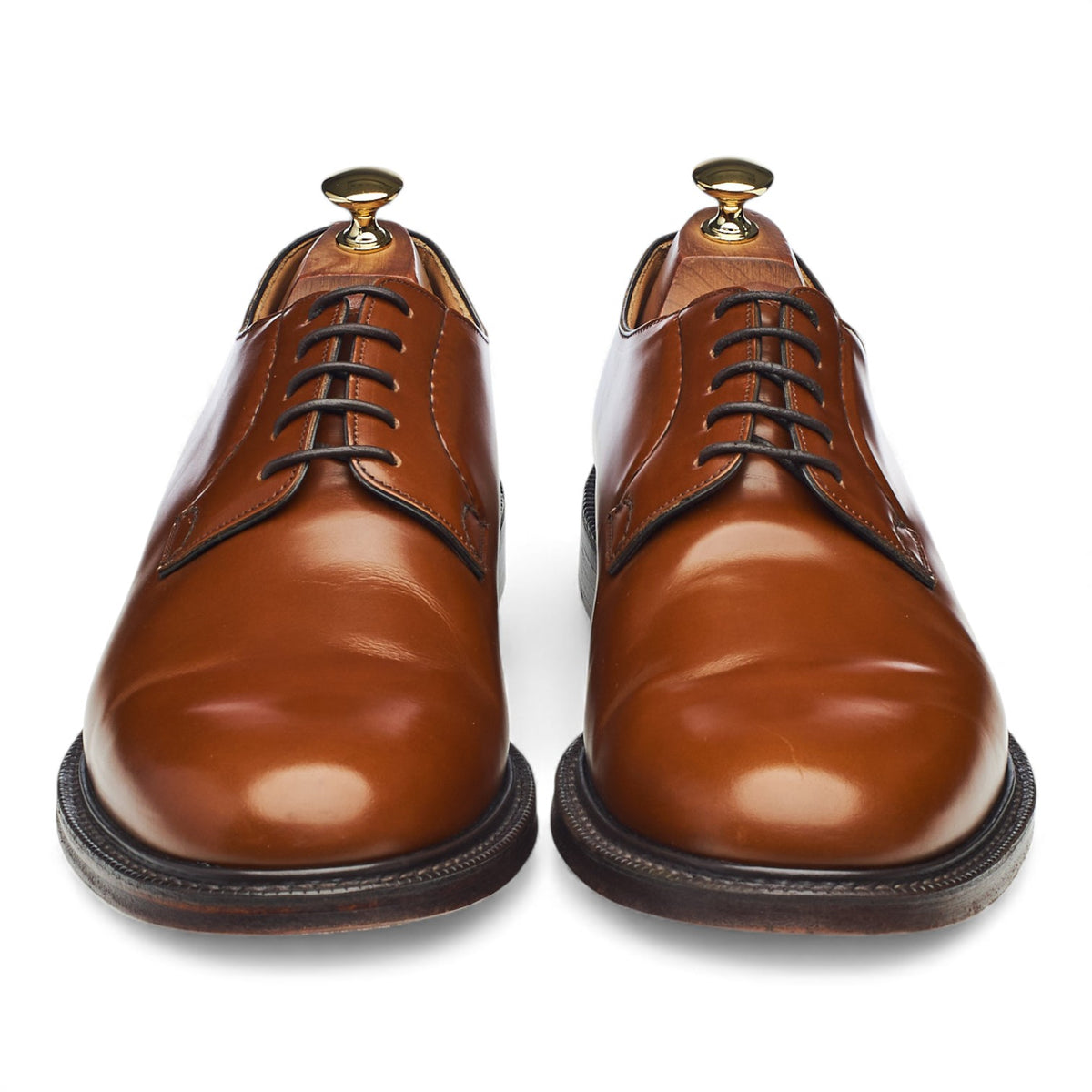 'Shannon' Tan Brown Leather Derby UK 10.5 F