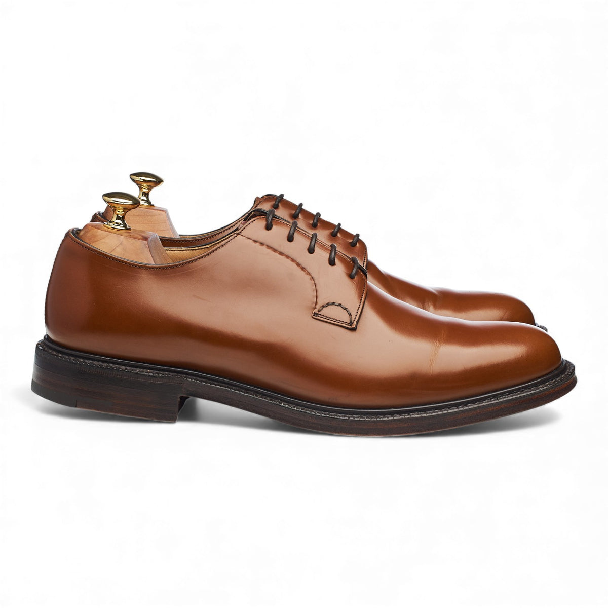 'Shannon' Tan Brown Leather Derby UK 10.5 F