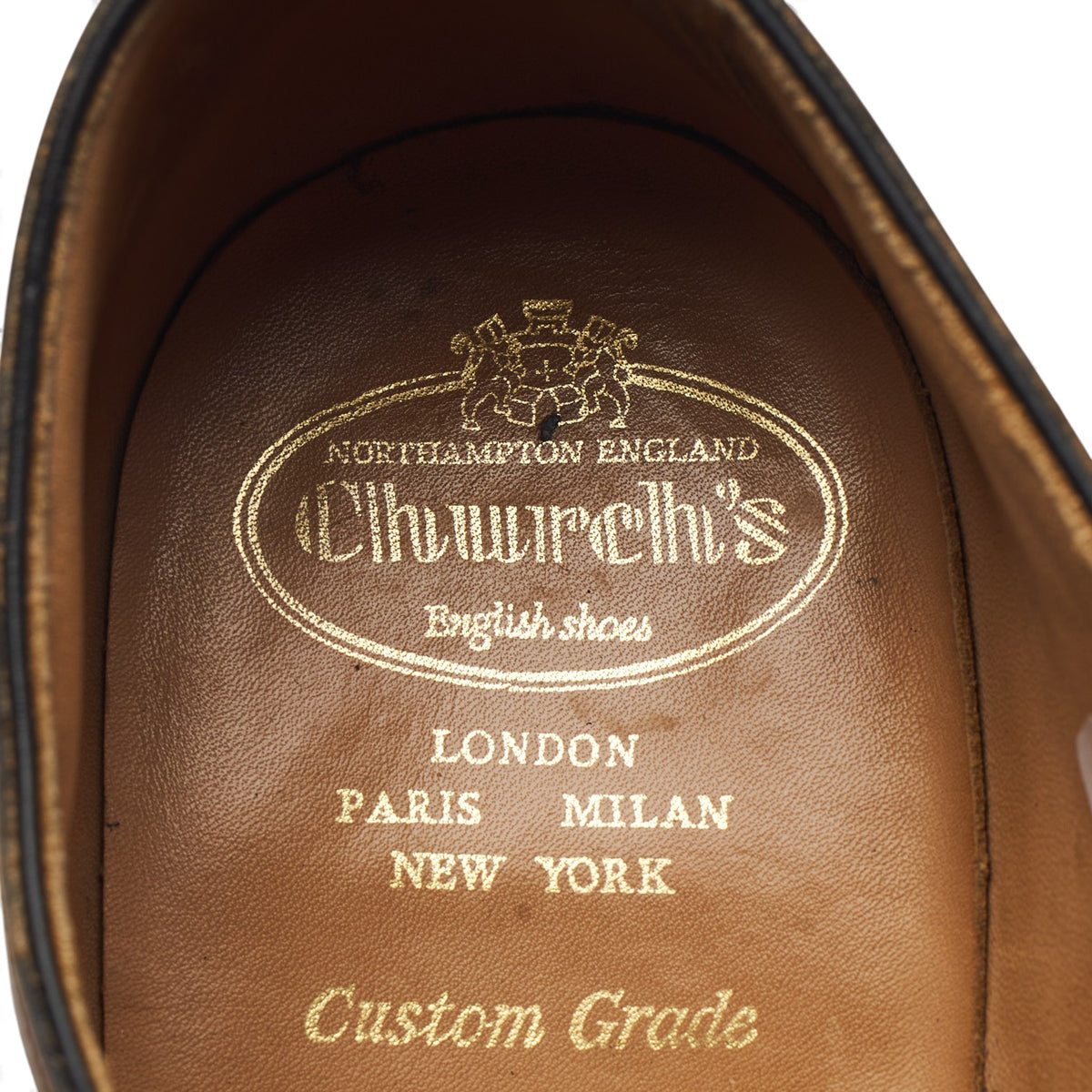 'Shannon' Tan Brown Leather Derby UK 10.5 F
