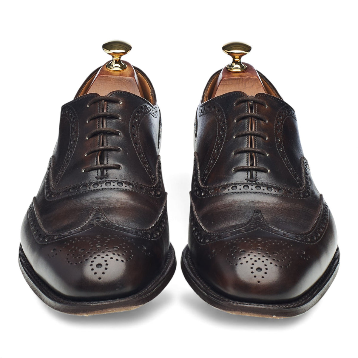 'Chetwynd' Dark Brown Leather Oxford Brogues UK 9 G