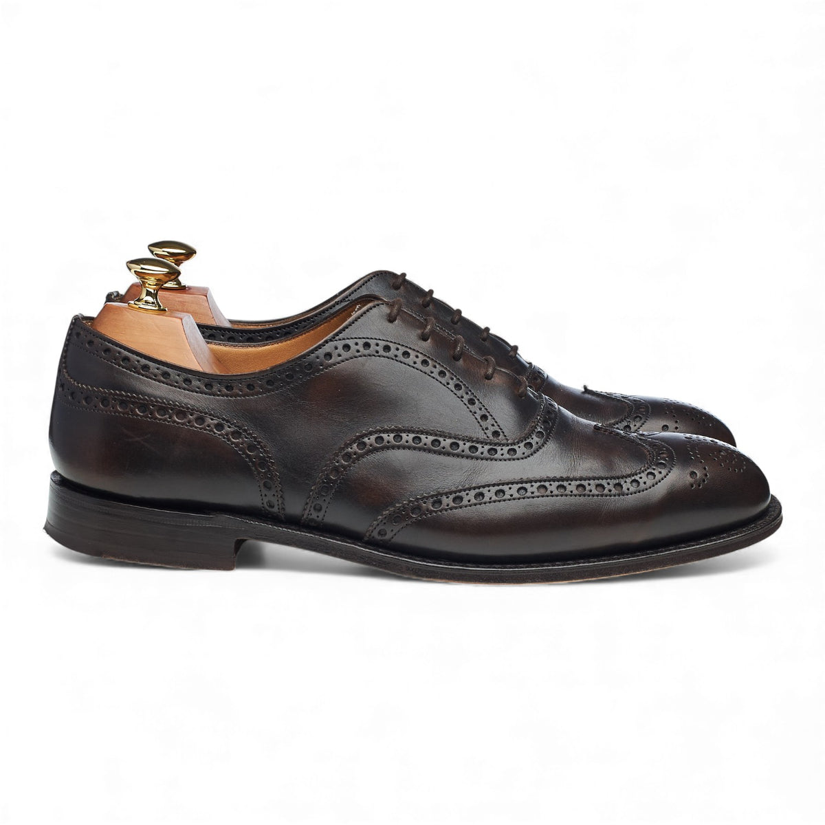 'Chetwynd' Dark Brown Leather Oxford Brogues UK 9 G