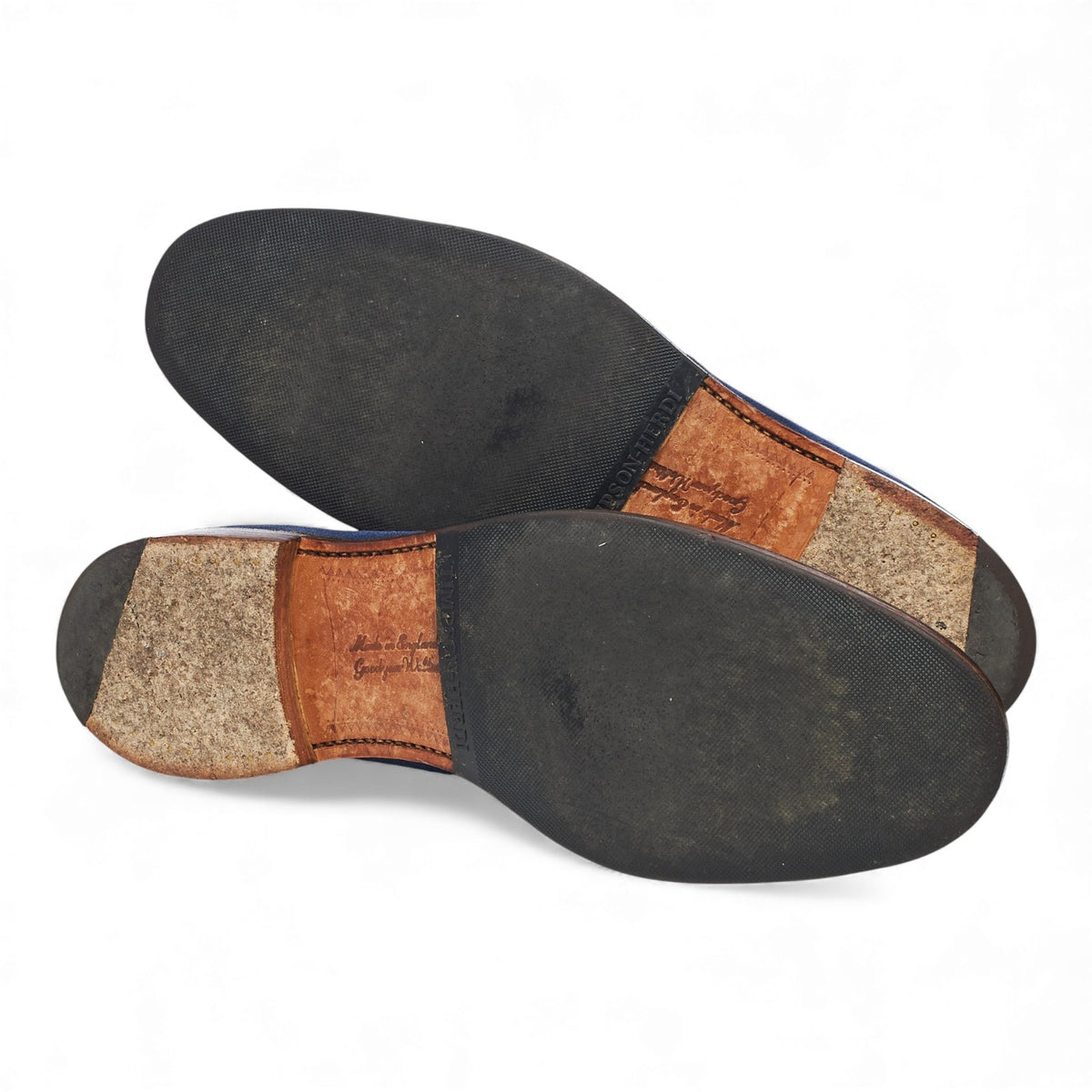 'Dexter' Blue Suede Chukka Boots UK 11 F