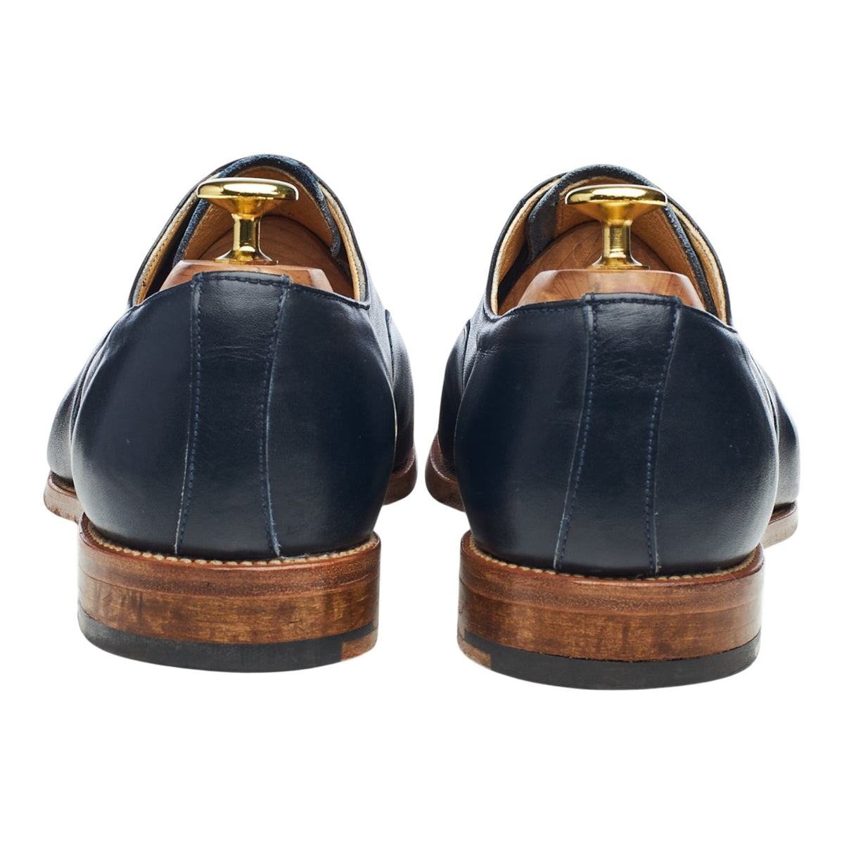 Jack Wills Navy Blue Leather Oxford UK 8 F