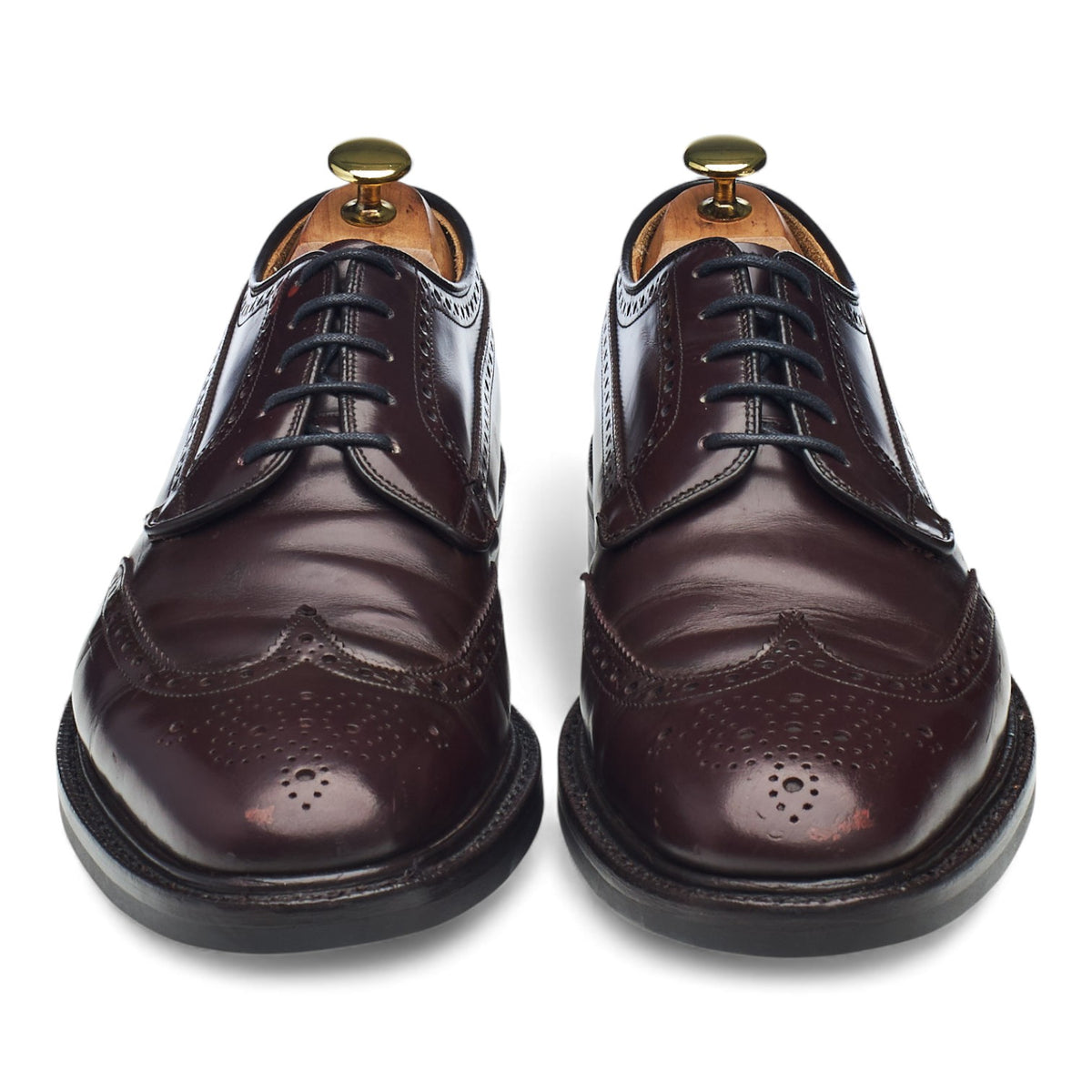 'Grafton' Burgundy Leather Oxford Brogues UK 8.5 F